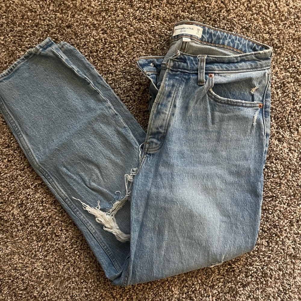 Abercrombie The Dad High Rise Curve Love Jeans